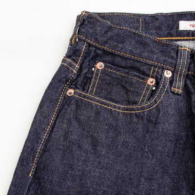 Fullcount 0107-21 - Womens' Wide Straight "Monroe" - One Wash Denim - Standard & Strange