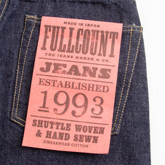 Fullcount 0107-21 - Womens' Wide Straight "Monroe" - One Wash Denim - Standard & Strange