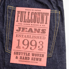 Fullcount 1101W - Regular Fit Tapered Leg - One Wash Denim - Standard & Strange
