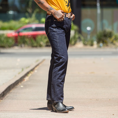 Fullcount 1101W - Regular Fit Tapered Leg - One Wash Denim - Standard & Strange