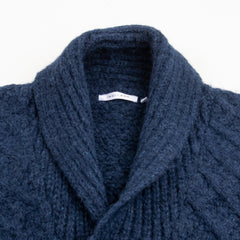 Indi + Ash Andes Hand Knit Cardigan - Indigo Alpaca/Cotton - Standard & Strange