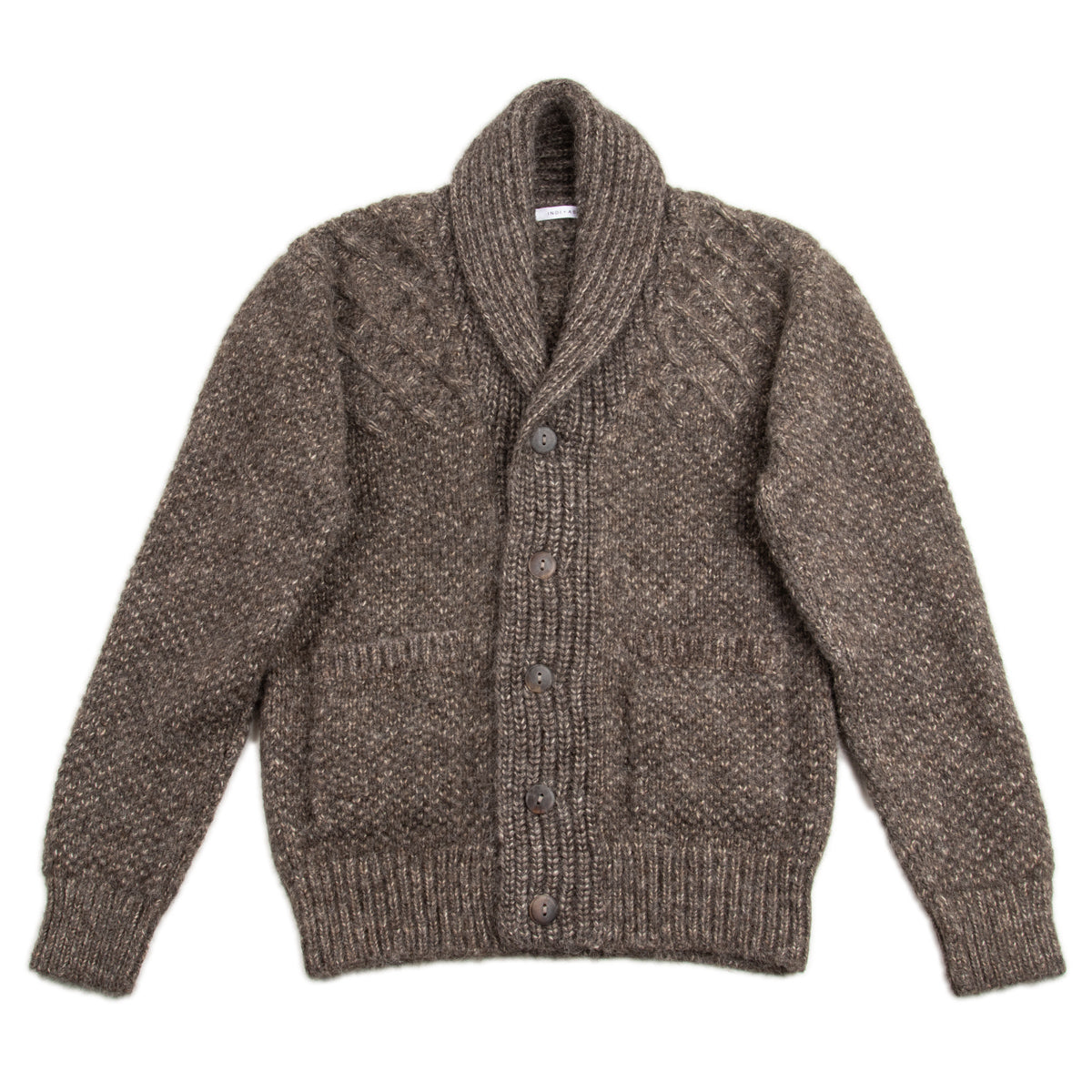 Indi + Ash Andes Hand Knit Cardigan - Walnut Alpaca/Cotton