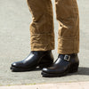John Lofgren Wabash Engineer Boots  - Black Shinki Horsebutt - Standard & Strange