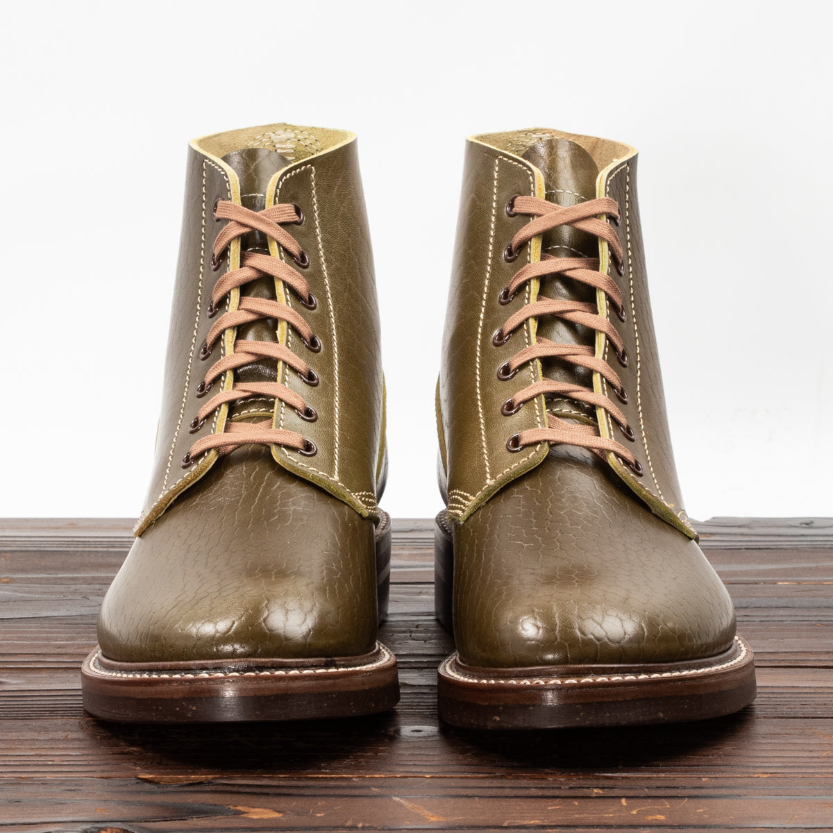 John Lofgren M-43 Service Boots - Shinki Olive Horsebutt [Limited Edition] - Standard & Strange