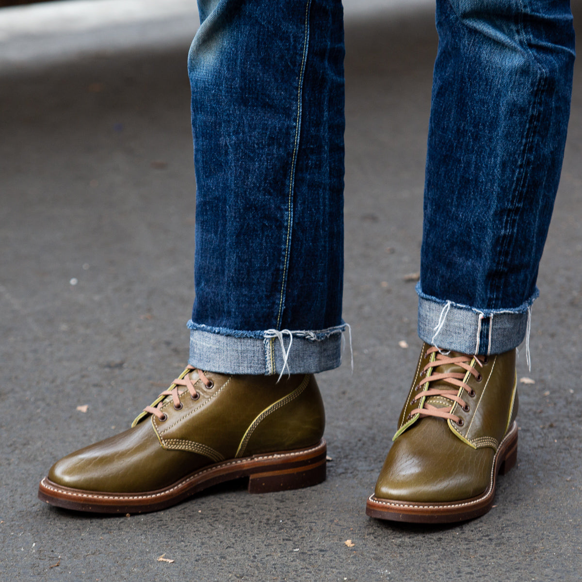 John Lofgren M-43 Service Boots - Shinki Olive Horsebutt [Limited Edition] - Standard & Strange
