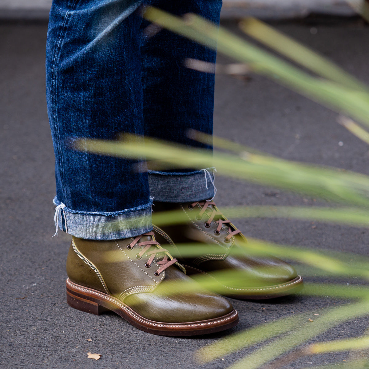 John Lofgren M-43 Service Boots - Shinki Olive Horsebutt [Limited Edition] - Standard & Strange