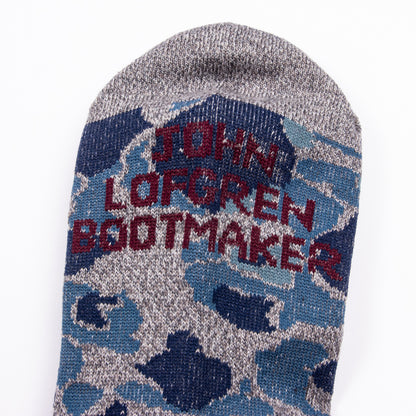 John Lofgren Two Pack Socks - Camo Blue  x Grained Navy Gray - Standard & Strange