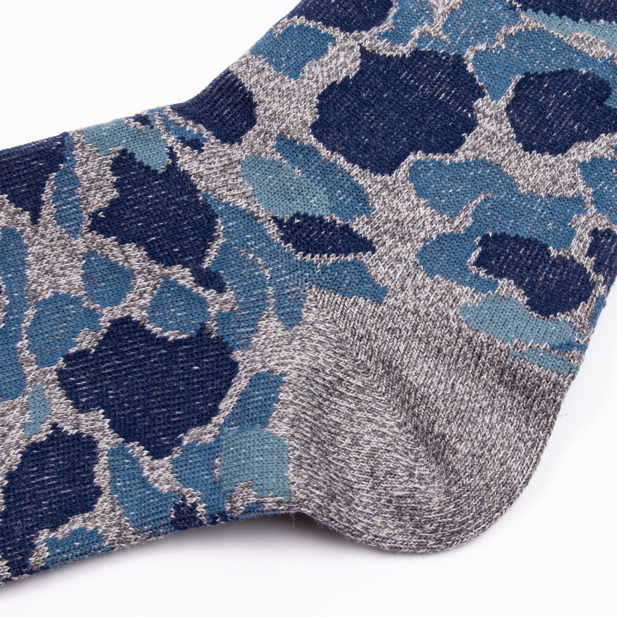 John Lofgren Two Pack Socks - Camo Blue  x Grained Navy Gray - Standard & Strange