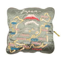 Kapital Rayon Satin Quilting SHAM BOMBER Jacket (JAPAN) - Khaki 3 (Medium) - Standard & Strange
