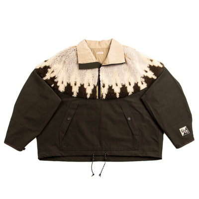 Kapital 60/40 Cloth x BOA Fleece NORDIC Anorak - Brown - Standard