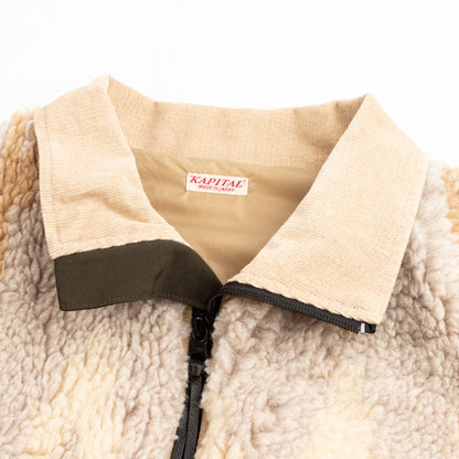 Kapital 60/40 Cloth x BOA Fleece NORDIC Vest - Brown - Standard & Strange