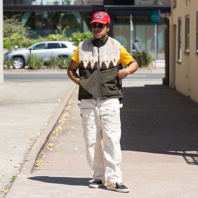 Kapital 60/40 Cloth x BOA Fleece NORDIC Vest - Brown - Standard & Strange