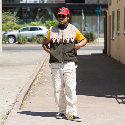 Kapital 60/40 Cloth x BOA Fleece NORDIC Vest - Brown - Standard & Strange