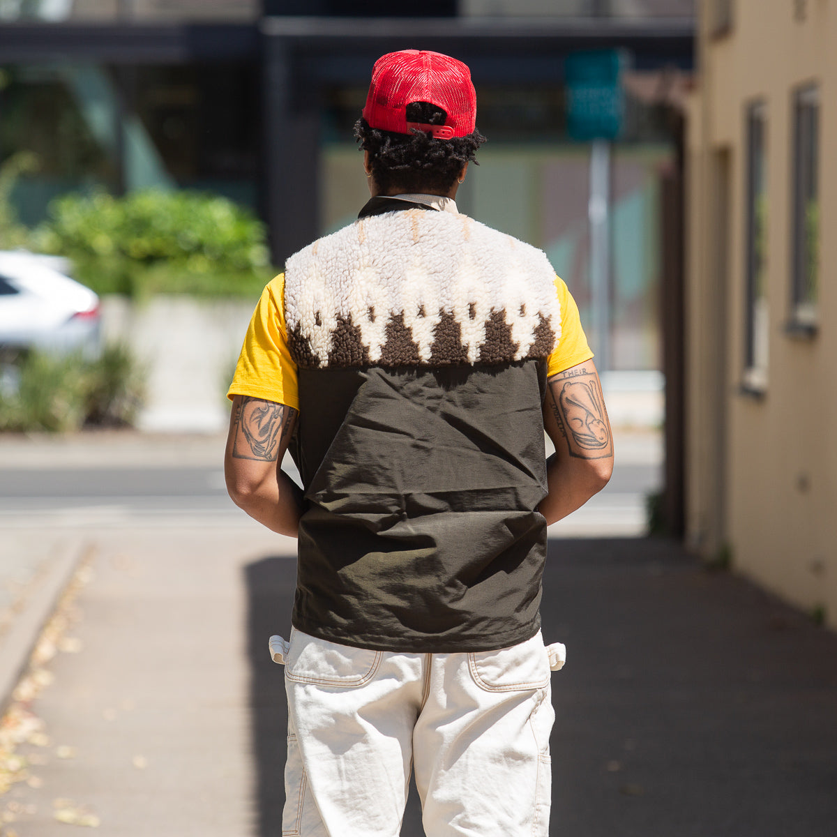 Kapital 60/40 Cloth x BOA Fleece NORDIC Vest - Brown - Standard & Strange