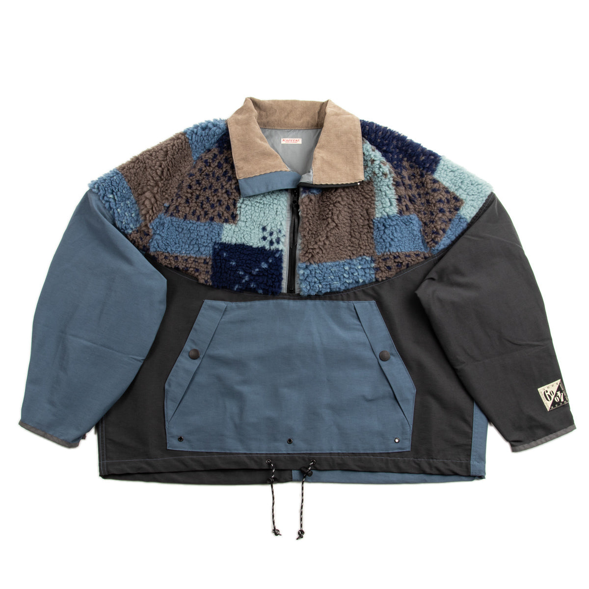 Kapital 60/40 Cloth x TUGIHAGI Fleece HUTTE Anorak - Navy - Standard & Strange