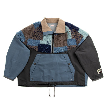 Kapital 60/40 Cloth x TUGIHAGI Fleece HUTTE Anorak - Navy - Standard & Strange