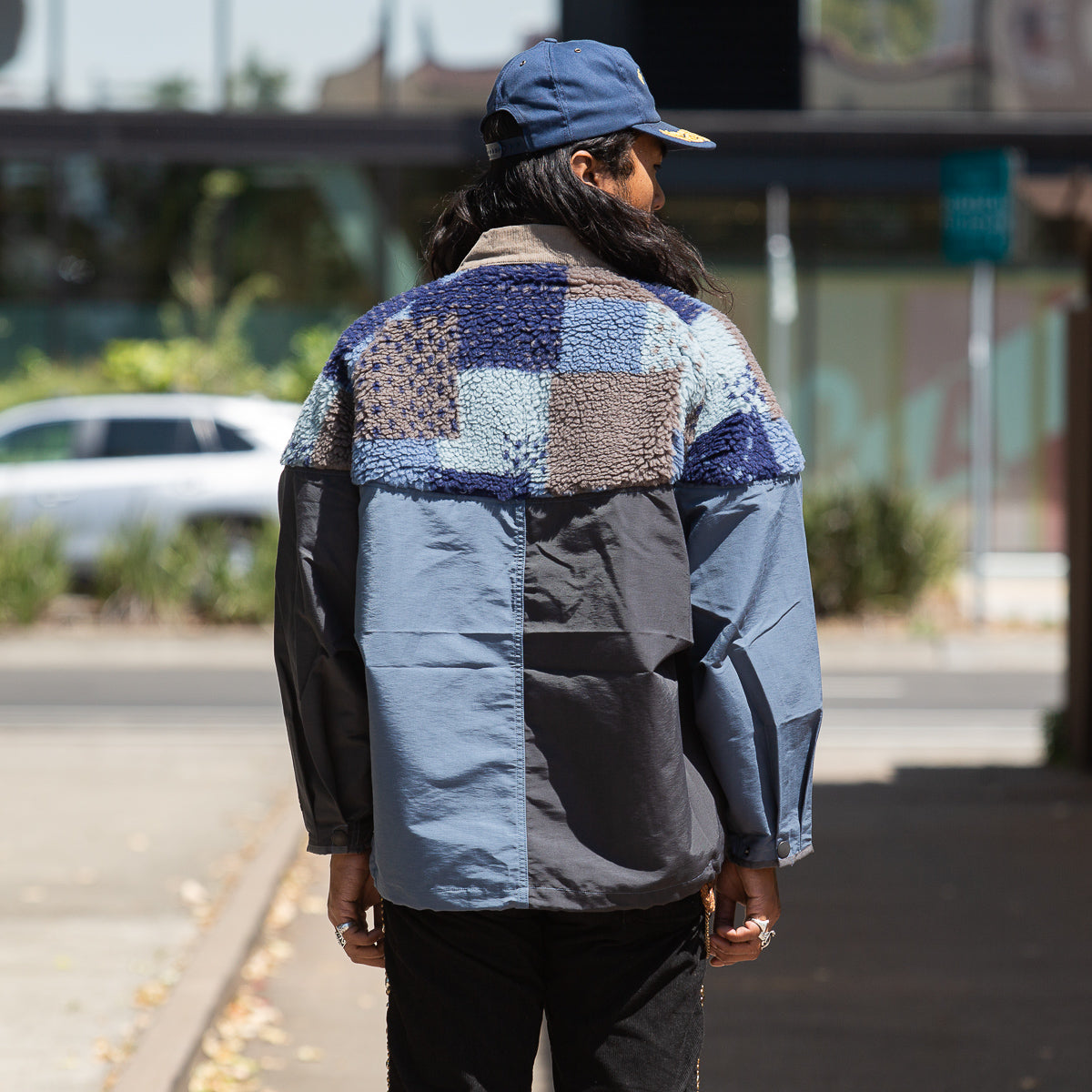 Kapital 60/40 Cloth x TUGIHAGI Fleece HUTTE Anorak - Navy - Standard & Strange