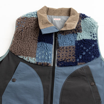 Kapital 60/40 Cloth x TUGIHAGI Fleece HUTTE Vest - Navy - Standard & Strange