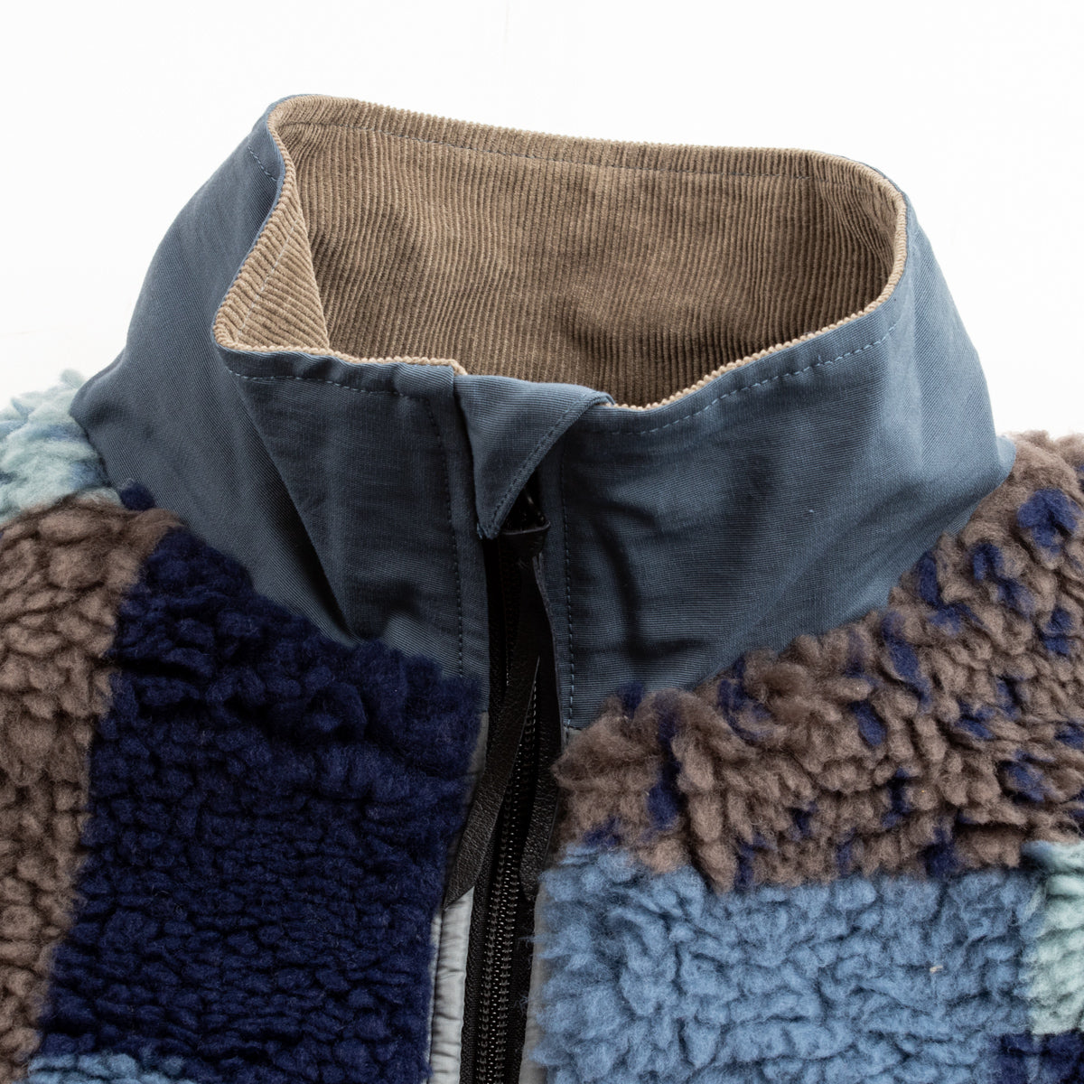 Kapital 60/40 Cloth x TUGIHAGI Fleece HUTTE Vest - Navy - Standard & Strange