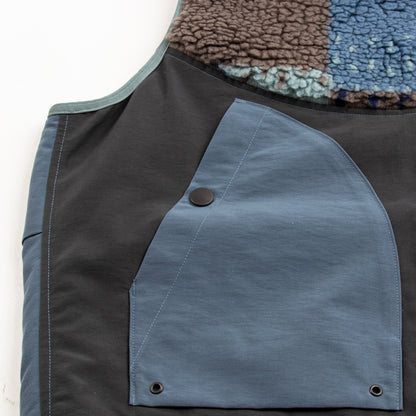 Kapital 60/40 Cloth x TUGIHAGI Fleece HUTTE Vest - Navy - Standard & Strange