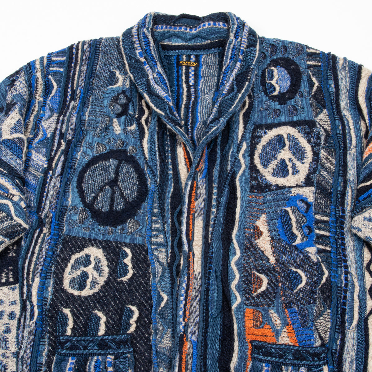 7G BORO Gaudy Knit Cardigan - Navy