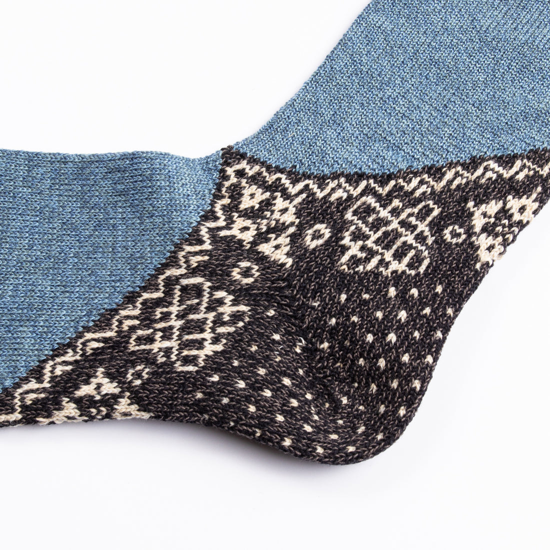 Kapital 96 Yarns Wool Heel Bandana Socks - Black - Standard & Strange