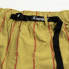 Kapital Cotton Linen SIAM Stripe EASY Shorts - Light Khaki - Standard & Strange