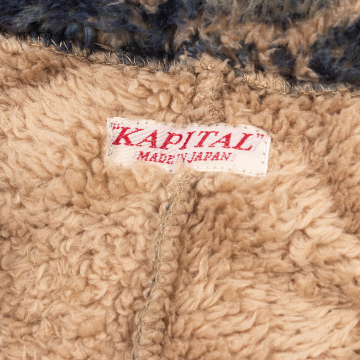 Kapital Jacquard Fleece Jacket In Beige