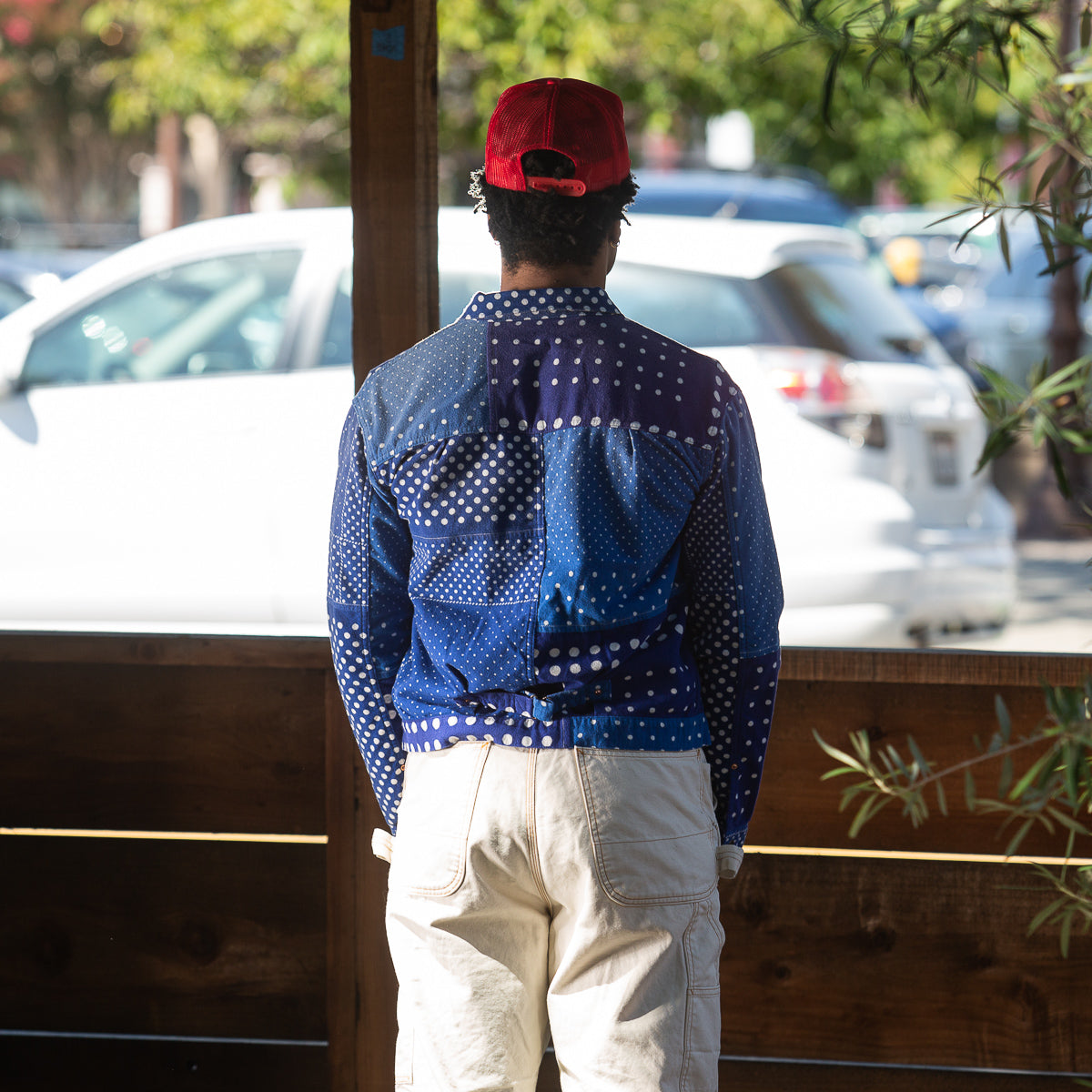 Kapital Flannel PolkaDot x Bandana Reversible 1st JKT - Blue