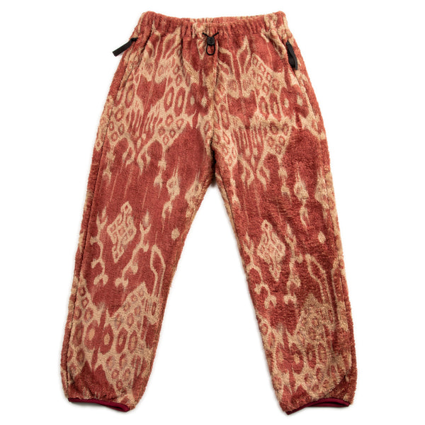 Kapital JAVA KASURI Fleece EASY Pants - Red - Standard & Strange