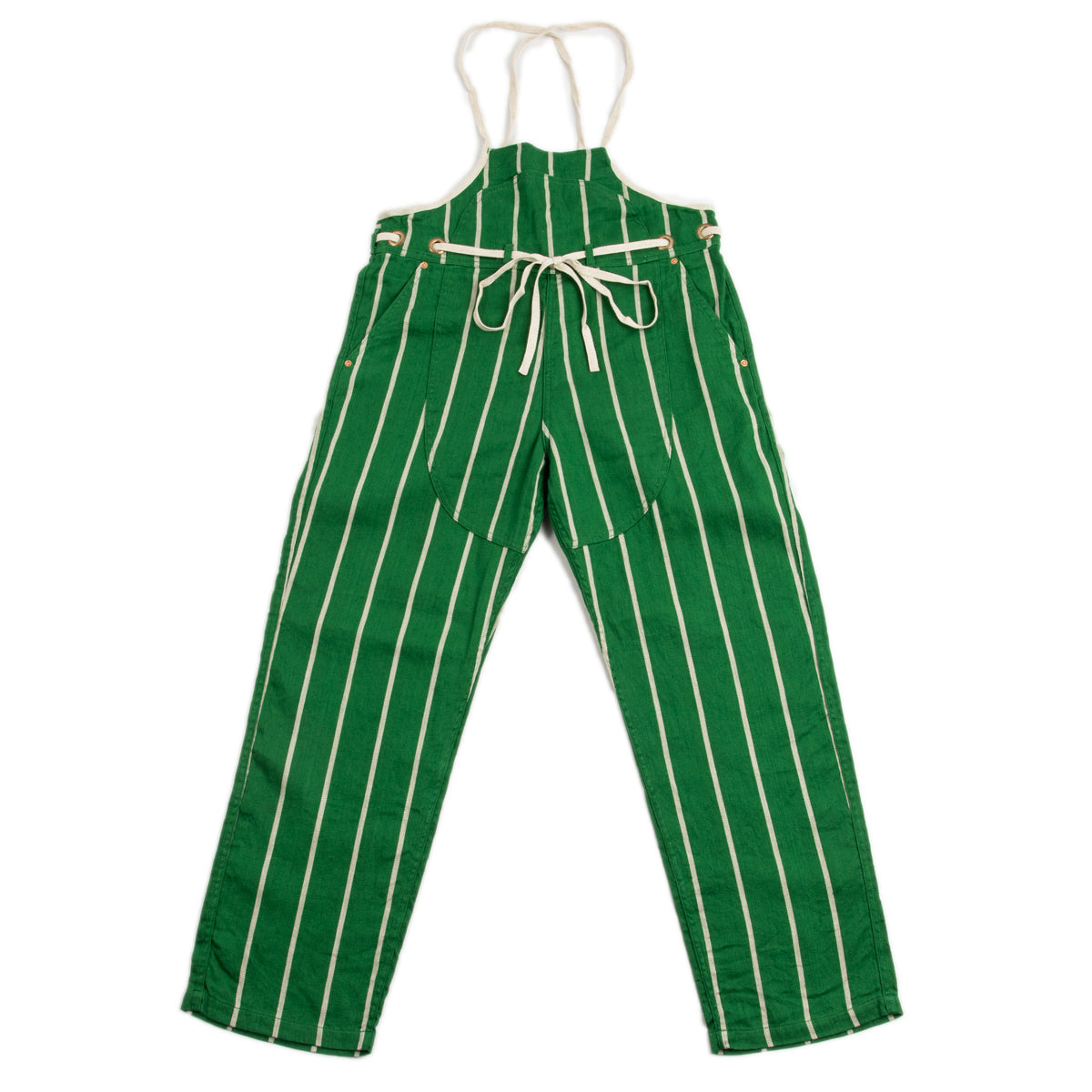 Linen PHILLIES STRIPE WELDER Overall - Green