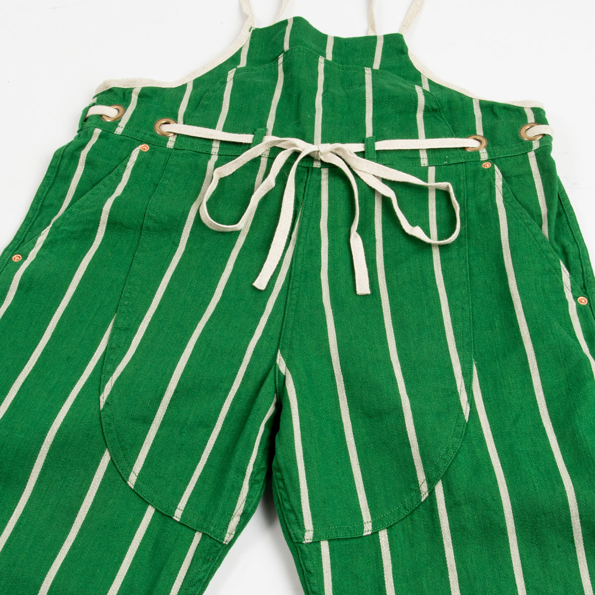 Kapital Linen PHILLIES STRIPE WELDER Overall - Green – Standard