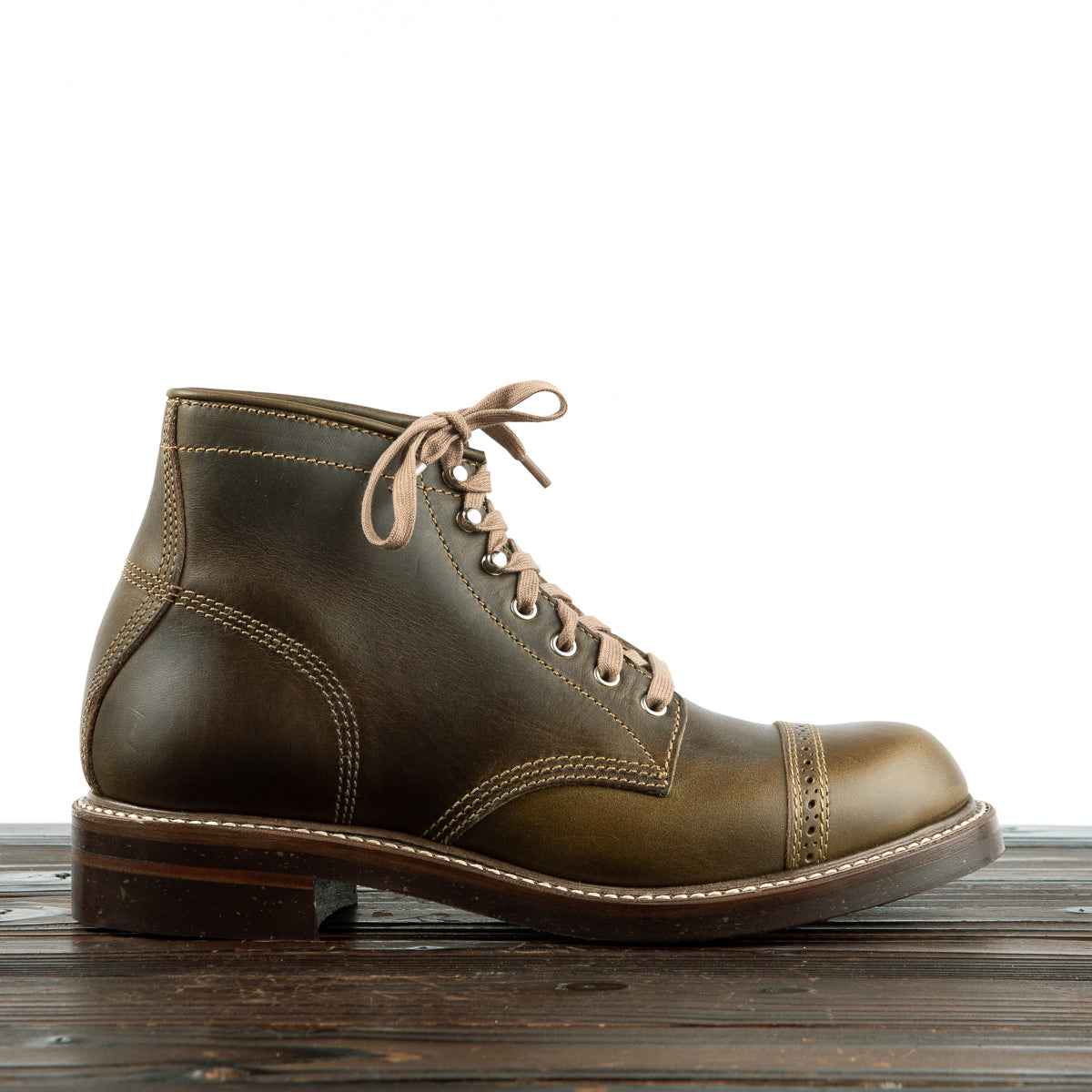 John Lofgren Combat Boots - Dark Olive CXL - Standard & Strange