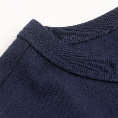 Merz b. Schwanen 1950s Lightweight Loopwheeled Tee - Ink Blue - Standard & Strange