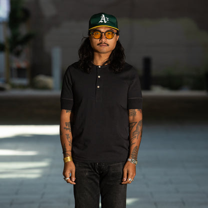 Merz b. Schwanen 207 Loopwheeled SS Henley - Charcoal - Standard & Strange