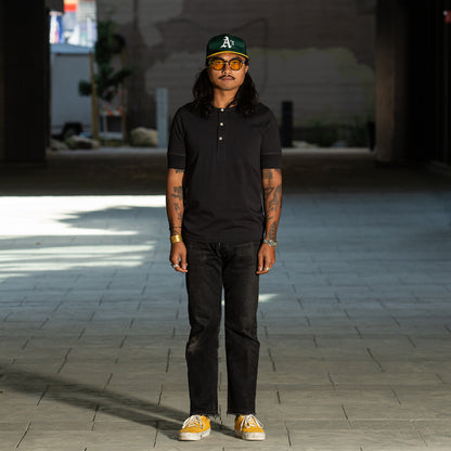 Merz b. Schwanen 207 Loopwheeled SS Henley - Charcoal - Standard & Strange