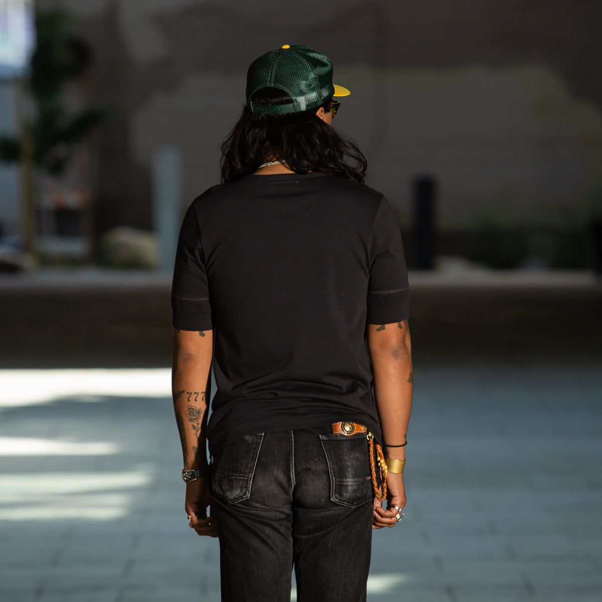 Merz b. Schwanen 207 Loopwheeled SS Henley - Charcoal - Standard & Strange