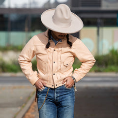 Mister Freedom Ranch Blouse "Randall" - Natural Veg Tan Leather - Standard & Strange