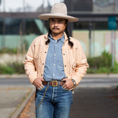 Mister Freedom Ranch Blouse "Randall" - Natural Veg Tan Leather - Standard & Strange
