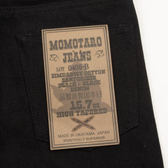 Momotaro 0405-B High Tapered Fit - 15.7oz Black/Black Selvedge - Standard & Strange