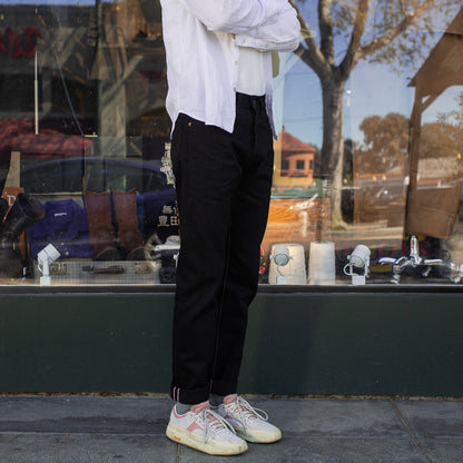 Momotaro 0405-B High Tapered Fit - 15.7oz Black/Black Selvedge - Standard & Strange