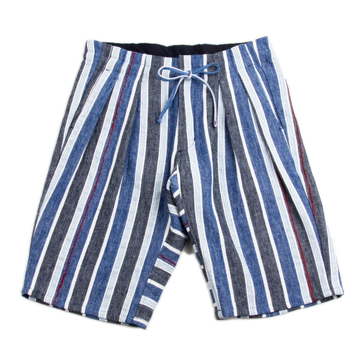 Monitaly Drop Crotch Shorts - Indigo Mud Cloth - Standard & Strange