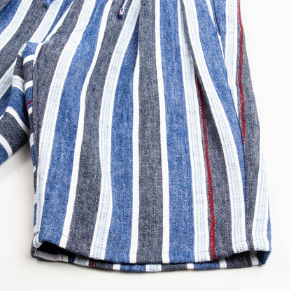 Monitaly Drop Crotch Shorts - Indigo Mud Cloth - Standard & Strange