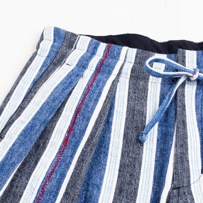Monitaly Drop Crotch Shorts - Indigo Mud Cloth - Standard & Strange