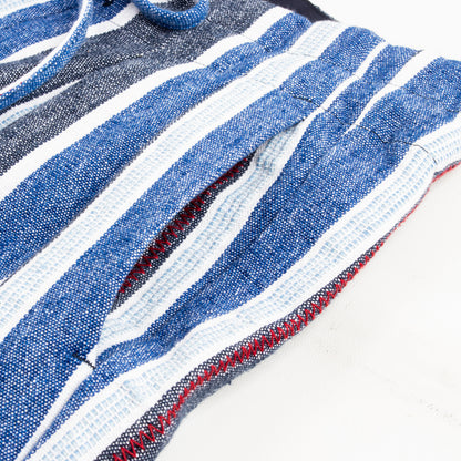 Monitaly Drop Crotch Shorts - Indigo Mud Cloth - Standard & Strange