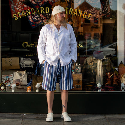 Monitaly Drop Crotch Shorts - Indigo Mud Cloth - Standard & Strange