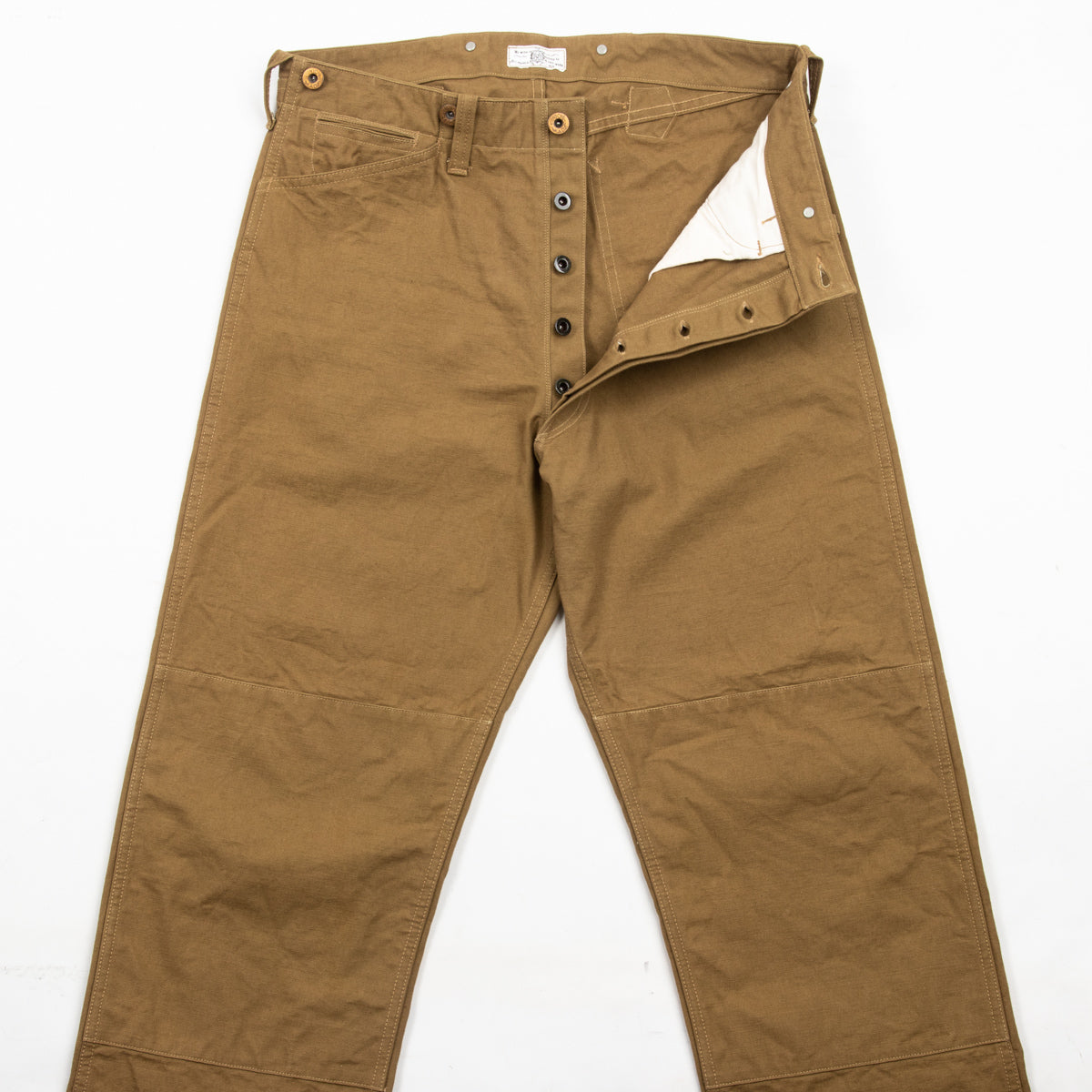 Ooe Yofukuten The Boss Pants - 12.5oz Khaki Selvedge Duck