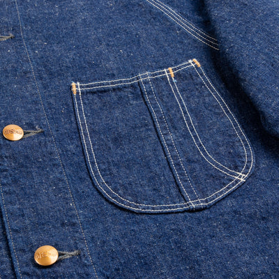 OrSlow 1950s Coverall Jacket - Indigo Denim (One Wash) - Standard & Strange