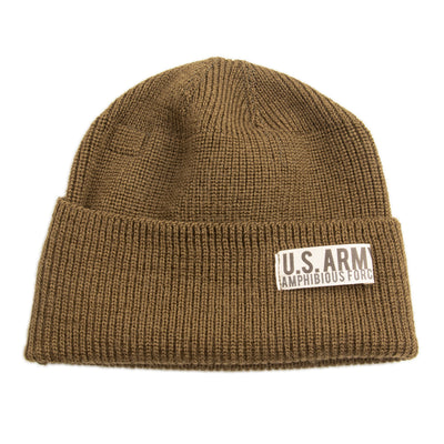 Papa Nui US Army Amphibious Forces Watch Cap - Khaki - Standard & Strange