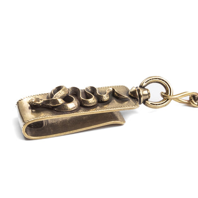Peanuts & Co Snake Clip Type Keychain - Brass - Standard & Strange
